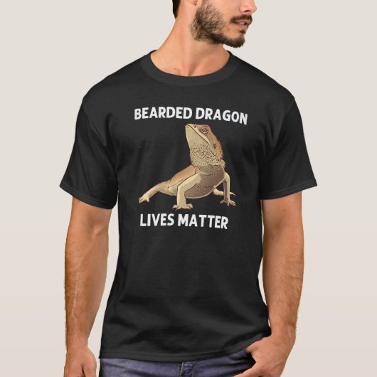 Bearded Dragon For Men Women Lizard Herpetology T-Shirt (Vorderseite)