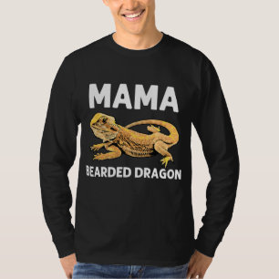 Bearded Dragon Gift Mama Women Pogona Lizard T-Shirt