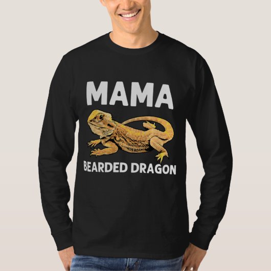 Bearded Dragon Gift Mama Women Pogona Lizard T-Shirt (Vorderseite)