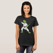 Bearded Dragon Karate Lizard Reptile Animal Austra T-Shirt (Vorne ganz)