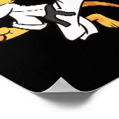 Bearded Dragon Karate Samurai Lizard Bartded Drago Poster (Ecke)