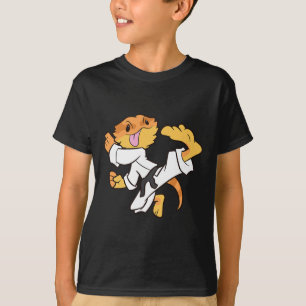 Bearded Dragon Karate Samurai Lizard Bartded Drago T-Shirt