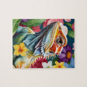 Bearded Dragon Lizard Family Pet Portrait Puzzle (Horizontal)