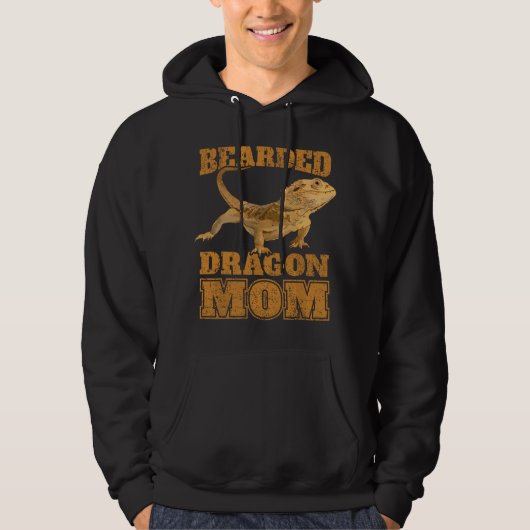 Bearded Dragon Mom Hoodie (Vorderseite)