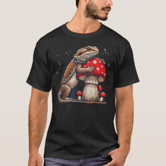 Bearded Dragon Mushroom Beardie Cottagecore T-Shirt