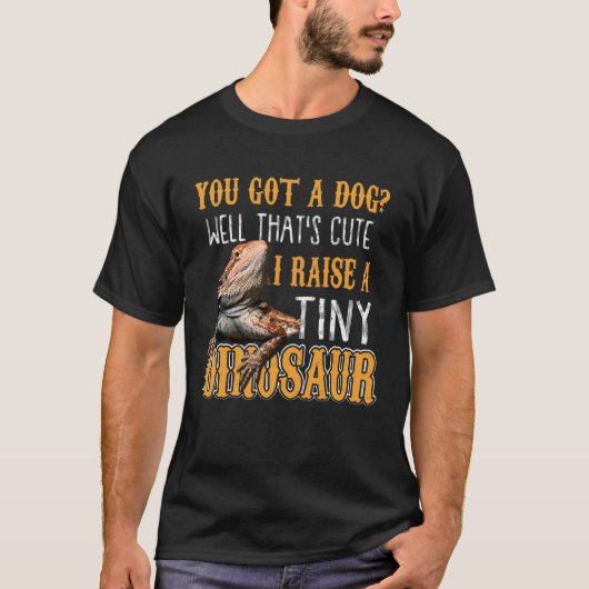 Bearded Dragon Pet Reptile Lizard T-Shirt (Vorderseite)