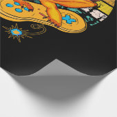 Bearded Dragon Playing Video Game Reptiles Pagona Geschenkpapier (Ecke)