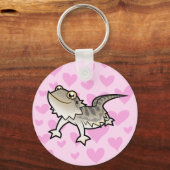 Bearded Dragon / Rankin Dragon Love Schlüsselanhänger (Vorderseite)