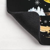 Bearded Dragon Reindeer Christmas Pajama Santa Xma Mousepad (Ecke)