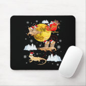 Bearded Dragon Reindeer Christmas Pajama Santa Xma Mousepad (Mit Mouse)