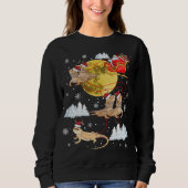 Bearded Dragon Reindeer Christmas Pajama Santa Xma Sweatshirt (Vorderseite)