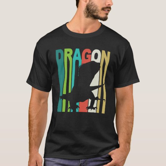 Bearded Dragon Retro Vintage Design T-Shirt (Vorderseite)