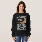 Bearded Dragon S Bearded Dragon Ate My Homework Sweatshirt (Vorne ganz)