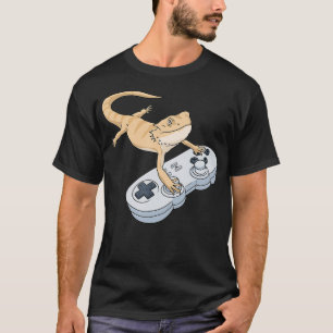 Bearded Dragon Video Game Gamer Pagona Bartded Dr. T-Shirt