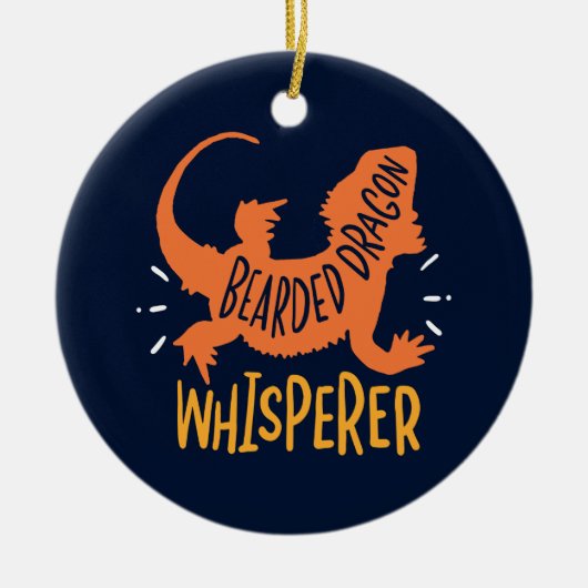 Bearded Dragon Whisperreptile Keramik Ornament (Vorne)