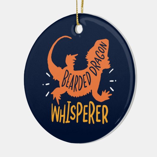 Bearded Dragon Whisperreptile Keramik Ornament (Links)