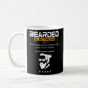 Bearded Electrician Definition Electrical Lineman Kaffeetasse