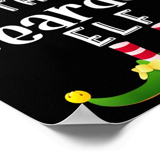 Bearded Elf Group Christmas Funny Pajama Party  Poster (Ecke)