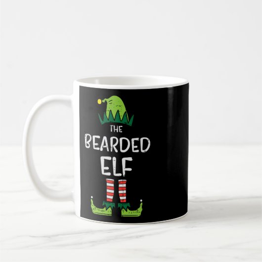 Bearded Elf passt Weihnachten für Familie Onkel Da Kaffeetasse (Links)