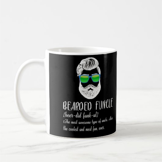 Bearded Funcle Definition Uncle for Men Kaffeetasse (Links)