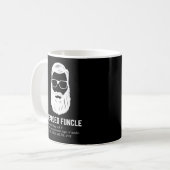 Bearded Funcle Funny Oncle Definition Kaffeetasse (Vorderseite Links)