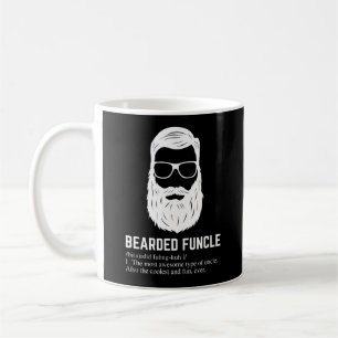 Bearded Funcle Funny Oncle Definition Kaffeetasse