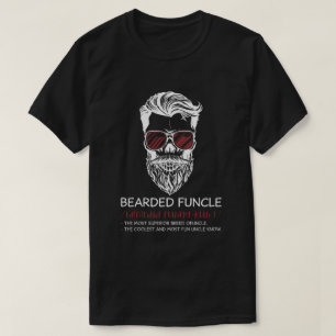 Bearded Funcle Funny Oncle Definition T-Shirt