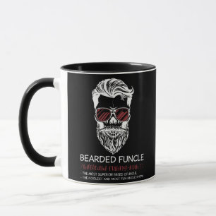 Bearded Funcle Funny Oncle Definition Tasse
