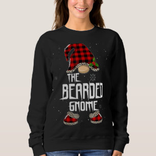 Bearded Gnome Buffalo Kariert Matching Family Chri Sweatshirt