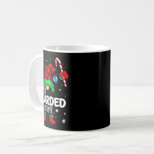 Bearded Gnome Red Buffalo Plaid Matching Family Ch Kaffeetasse (Vorderseite Links)