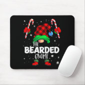 Bearded Gnome Red Buffalo Plaid Matching Family Ch Mousepad (Mit Mouse)