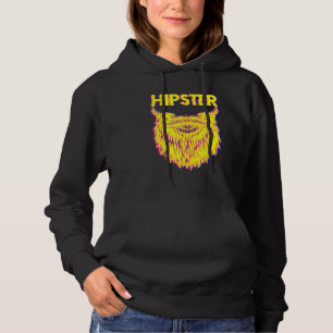 Bearded Hipster Pineappel Freethinker New Age Trav Hoodie