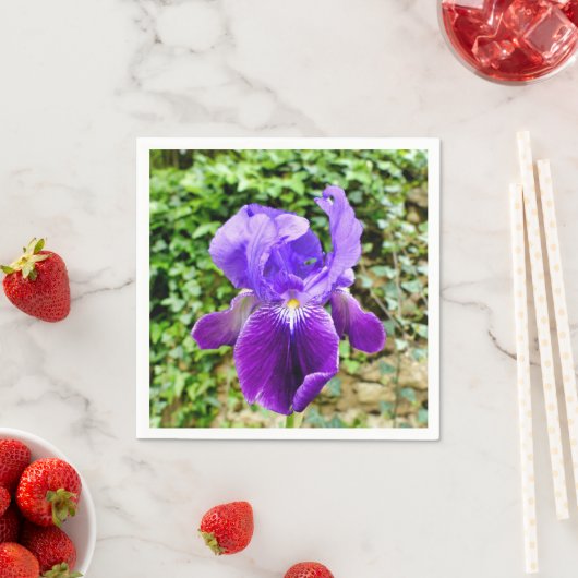 Bearded Iris Paper Napkins Serviette (Beispiel)