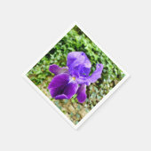 Bearded Iris Paper Napkins Serviette (Ecke)