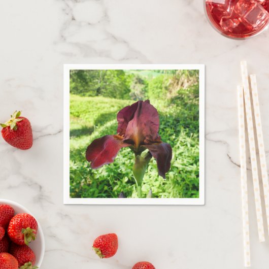 Bearded Iris Paper Napkins Serviette (Beispiel)