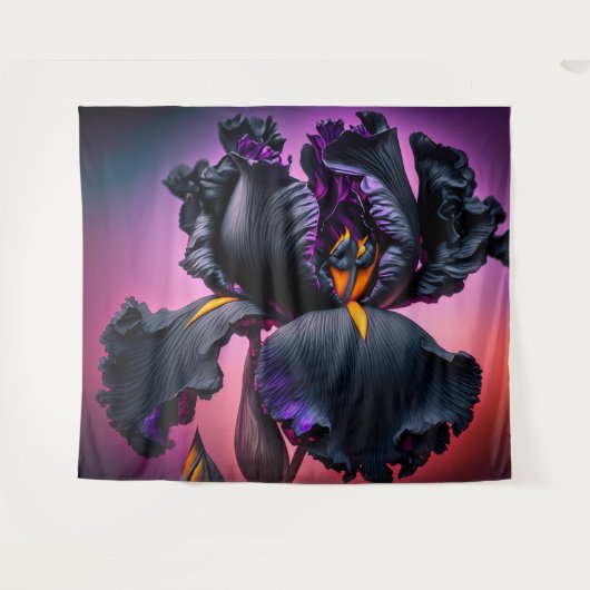 Bearded Iris Wandteppich (Vorderseite (Horizontal))