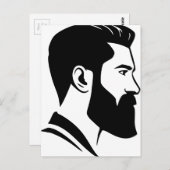 Bearded Man Postkarte (Vorne/Hinten)