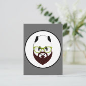 Bearded Panda Postkarte (Stehend Vorderseite)