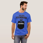 Bearded Plumber men beards birthday T-Shirt (Vorne ganz)