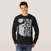 Bearded Vater Beard Spaß Vatertag Idee T-Shirt (Vorne ganz)