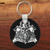 Bearded Viking Warrior Schlüsselanhänger (Vorderseite)