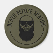 Bearded zites lustiges Bart Redewendungen Geschenk Magnet (Vorne)