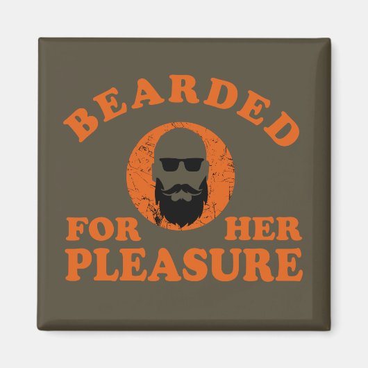 Bearded zites lustiges Bart Redewendungen Geschenk Magnet (Vorne)