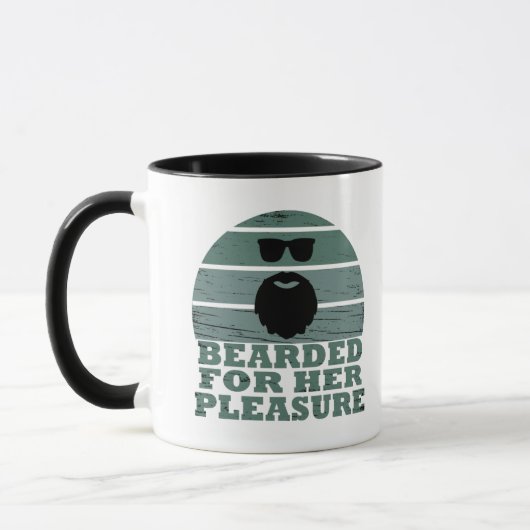 Bearded zites lustiges Bart Redewendungen Geschenk Tasse (Links)