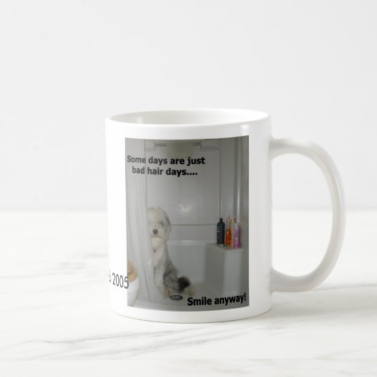 Beardie Bad Hair Day Kaffeetasse (Rechts)