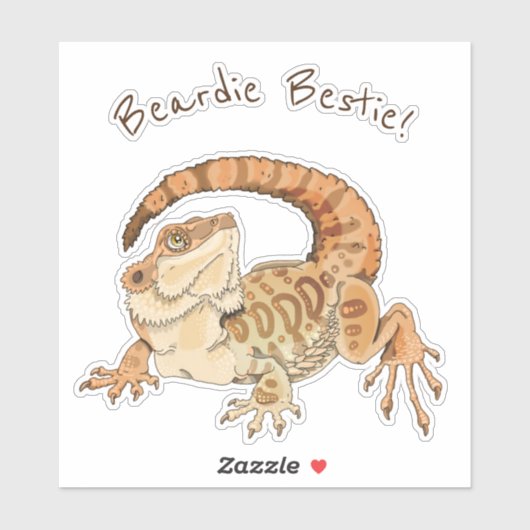 Beardie Bestie Aufkleber (Blatt)
