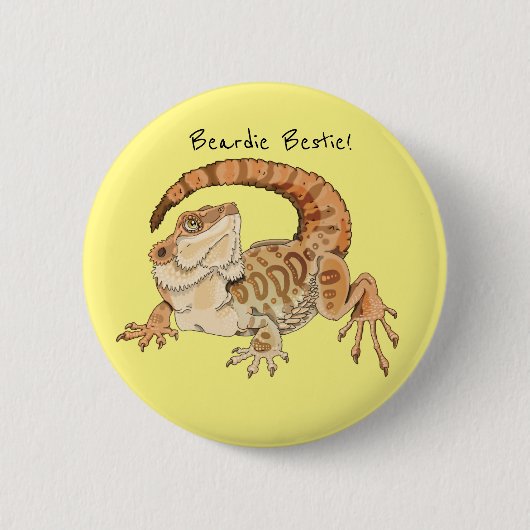 Beardie Bestie! Button (Vorderseite)