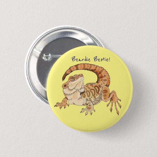 Beardie Bestie! Button (Vorne & Hinten)