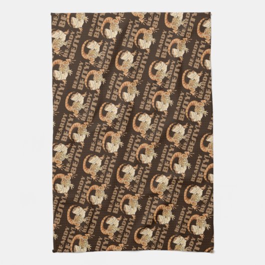 Beardie Bestie Geschirrtuch (Vertikal)