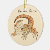 Beardie Bestie! Keramik Ornament (Links)